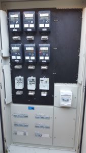 New Main Switch Board wired for separate metering of units with tariff 11 & 33 all on communal power